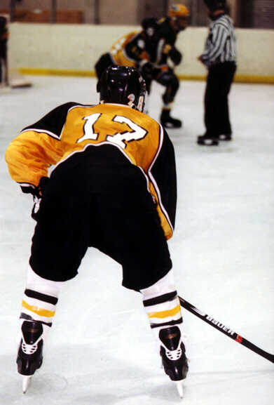 Brendon Benner waits for play to resume.