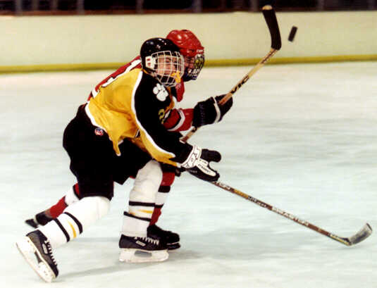 Brendon Benner fights for position.