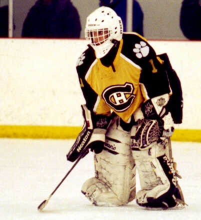 Ben Gaglioti waits in the crease.