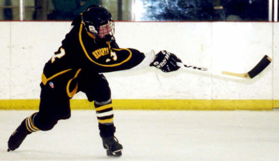 Joe Ross shoots and scores against Gilmour.