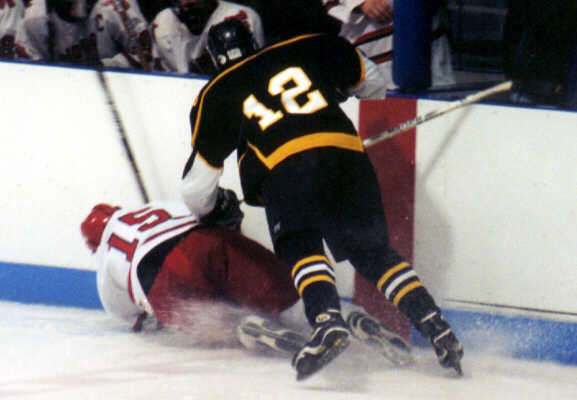 Andrew West engages the enemy.