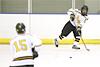 Zack Murray sends the puck toward Brad Shoger at the point.