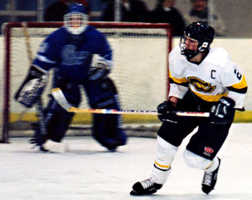 Eric Aber cuts past the Trinity net.