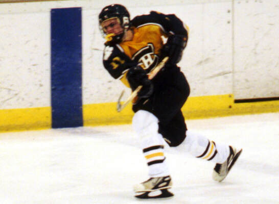 Brendon Benner rips a shot from the point.