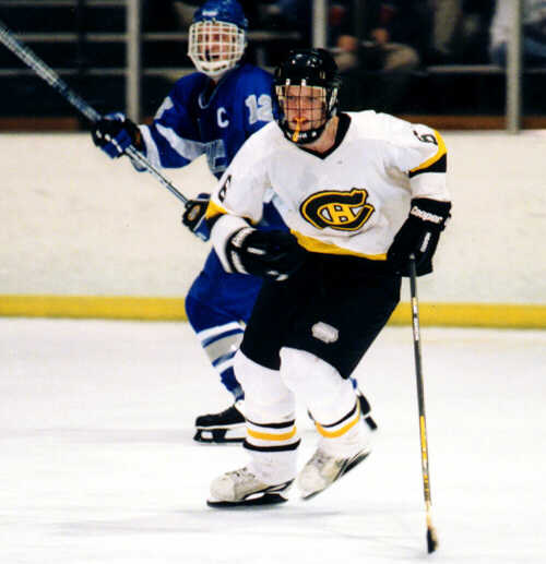 Milton Carter skates against the Trinity Trojans.