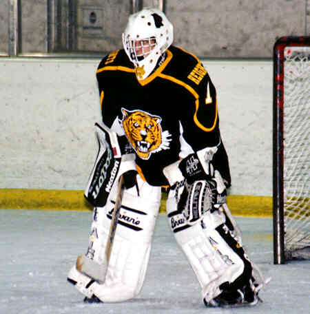 Ben Gaglioti tends goal during his win over Lakewood.